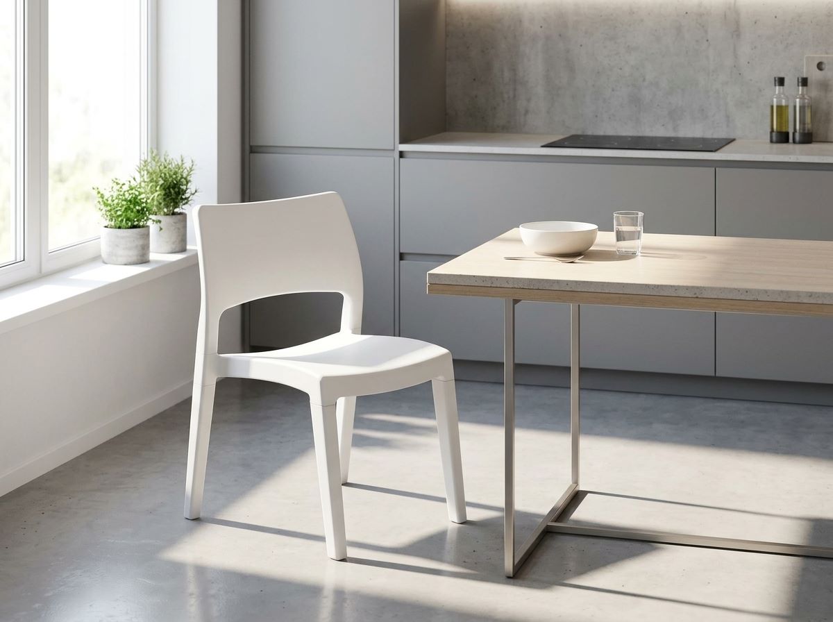 Progarden Plastová stohovatelná židle KLIK KLAK 52 x 52 x 72 cm bílá 2